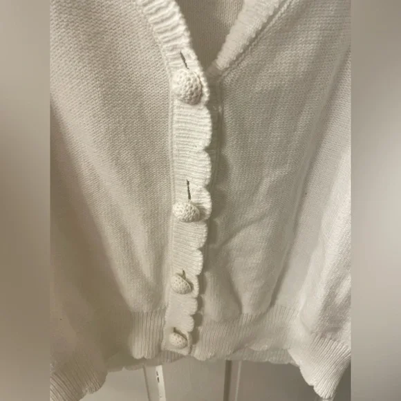 By Anthropologie Short-Sleeve Crochet Cardigan Sweater - Picture 8 of 13